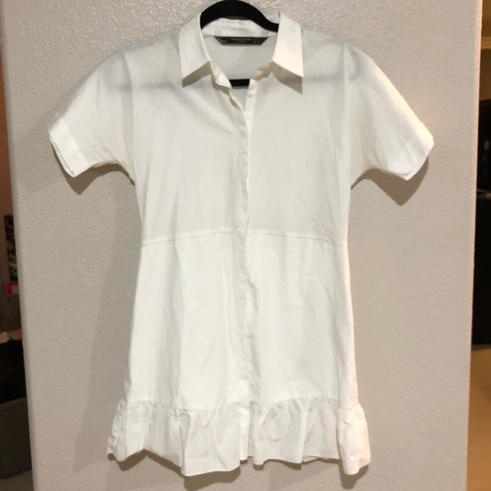 🖤ZARA dress all white Trafaluc collection🖤